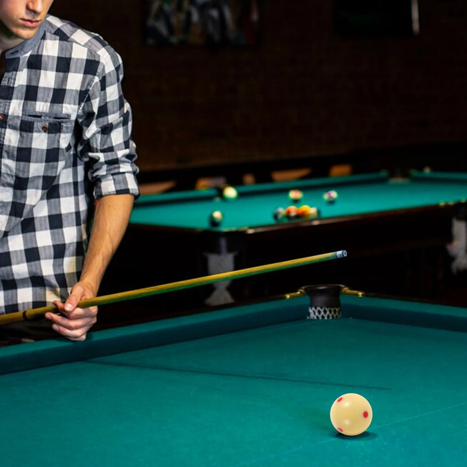 

Resin Billiard Training Wear-Resistant Pool Practice Ball Reusable Cue Ball For Snooker Table Durable Pool Table Accessory