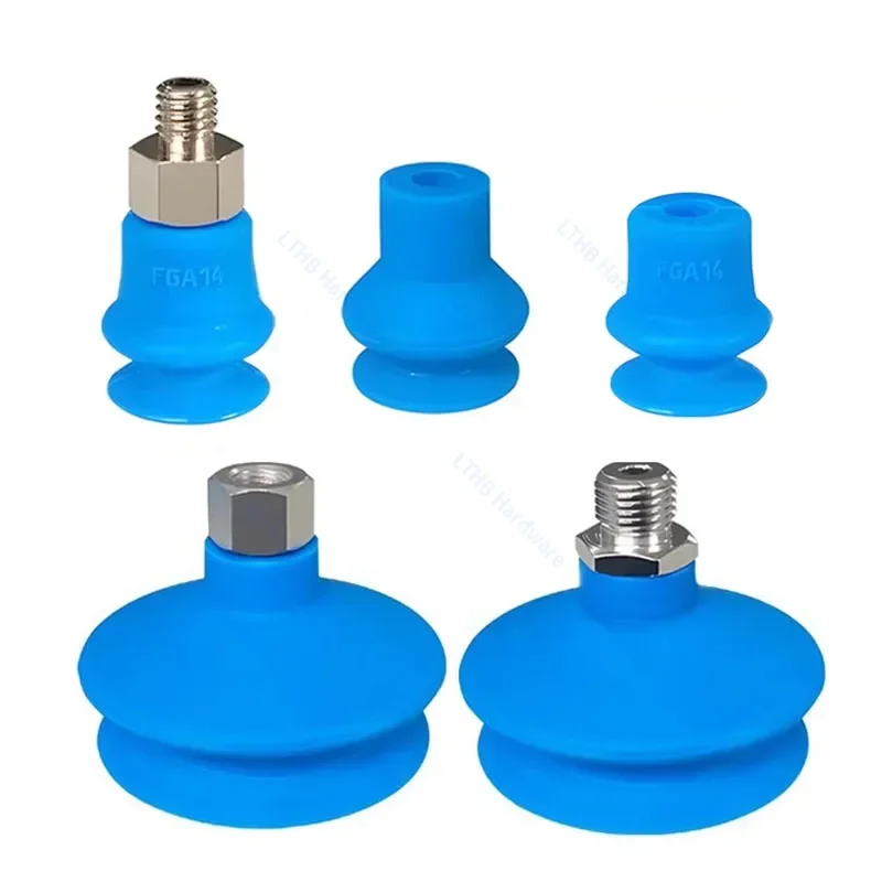 Pneumatic Vacuum Suction Cup FGA Series Round Nozzle Organ Mouth Silicone Double-layer Robot Automatic Manipulator Accessories