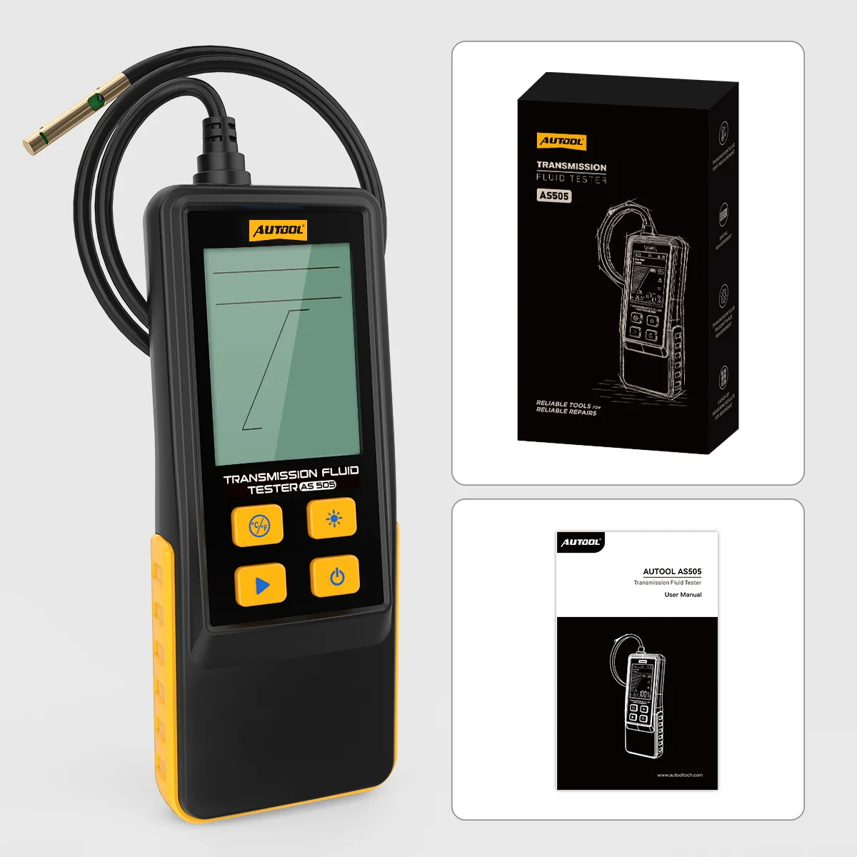 AUTOOL AS505 Getriebeöl-Tester ATF-Wechsler Getriebeöl-Prüfgerät mit Digitalanzeige für Benzinmotoren – Detail 11