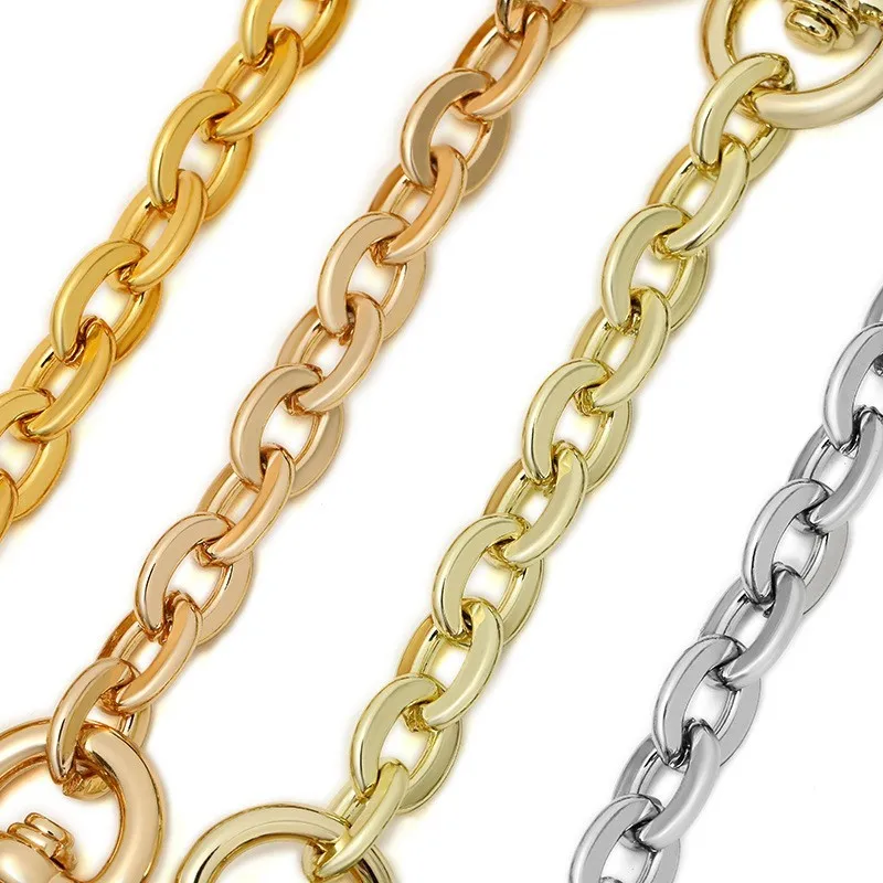 Pure Copper O-chain Bag Extension Chain Decorative Chain for Women's Bag Pendant Hardware Accessories New