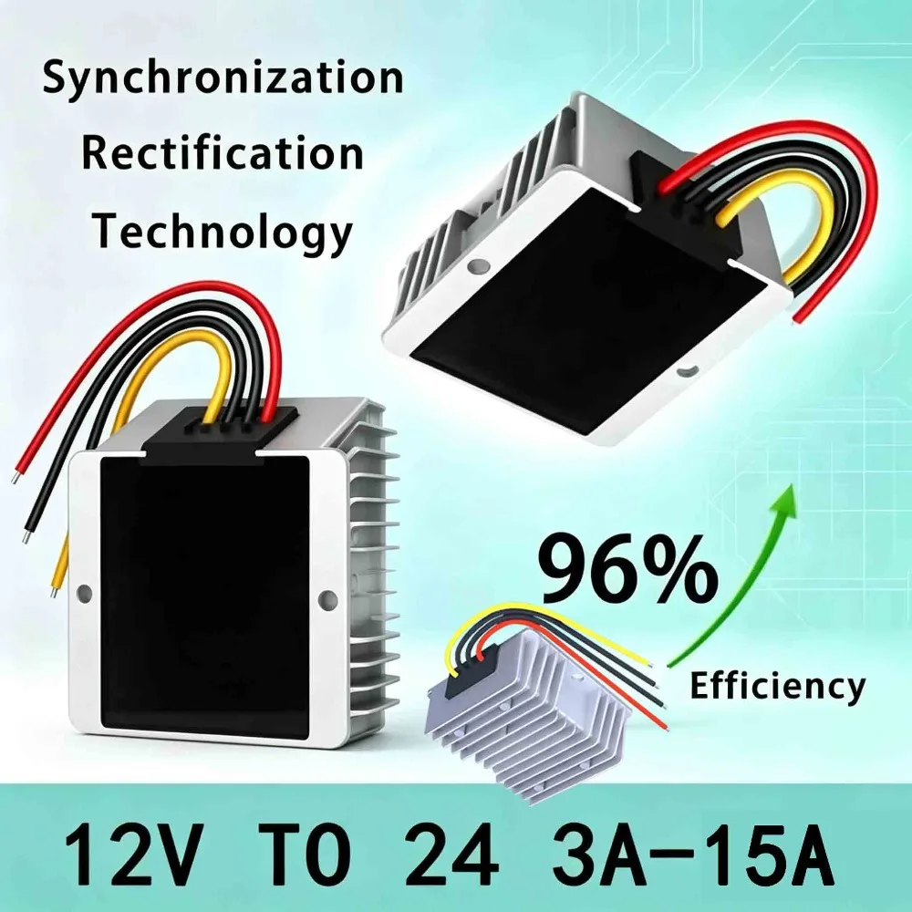 12V to 24VDC DC Converter3A -20A Boost Step-up to Power Voltage Regulator For Car LED