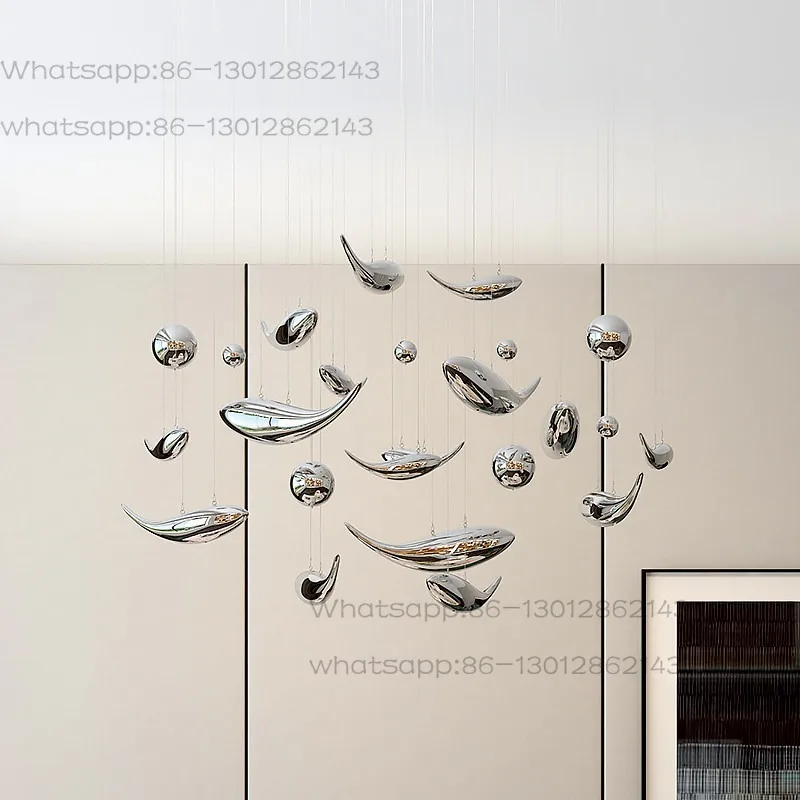decorative fish living room sales catering club air simple modern electroplating fish