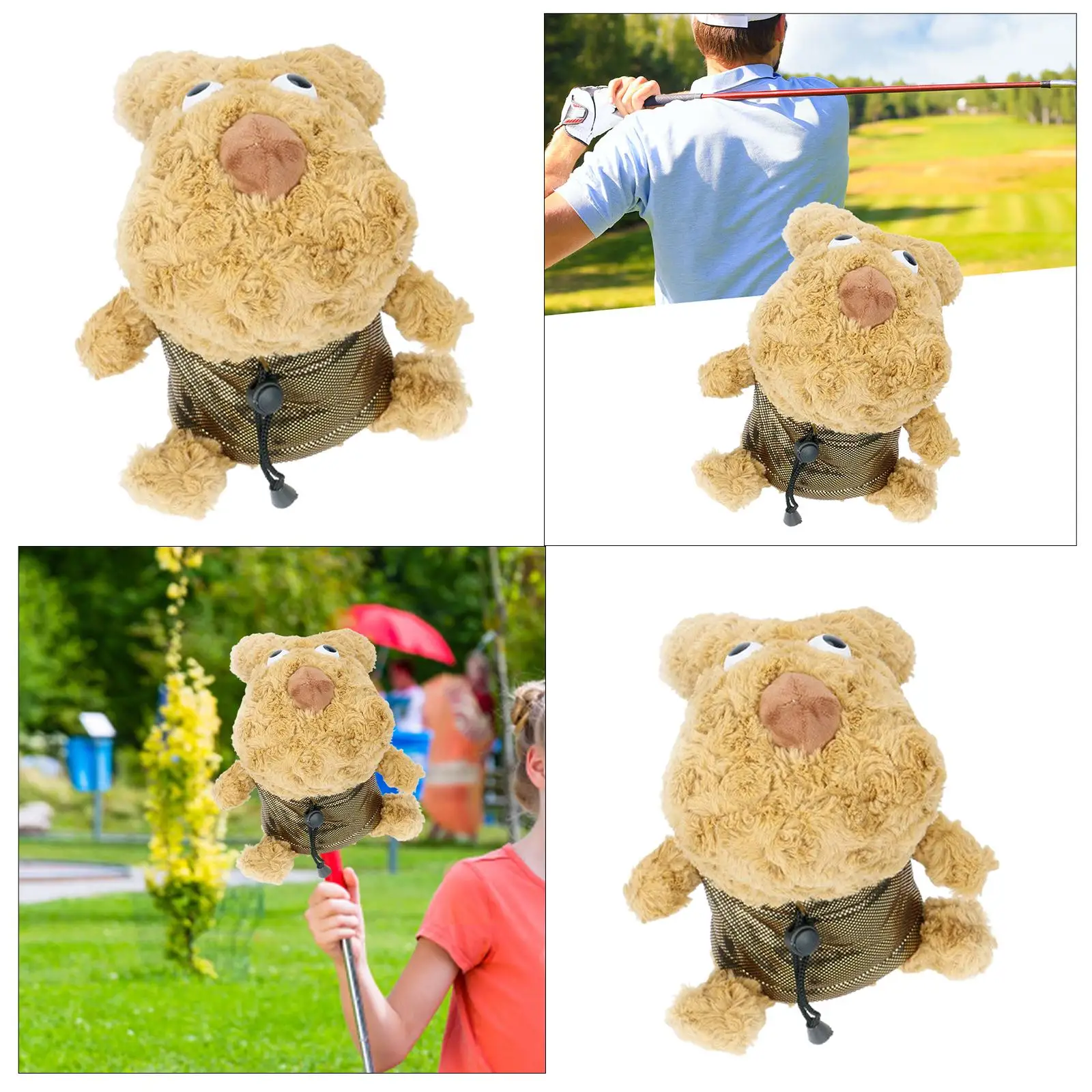 

Golf Wood Driver Headcover Plush Golf Club Cover Funny Golf Cue Protect Case