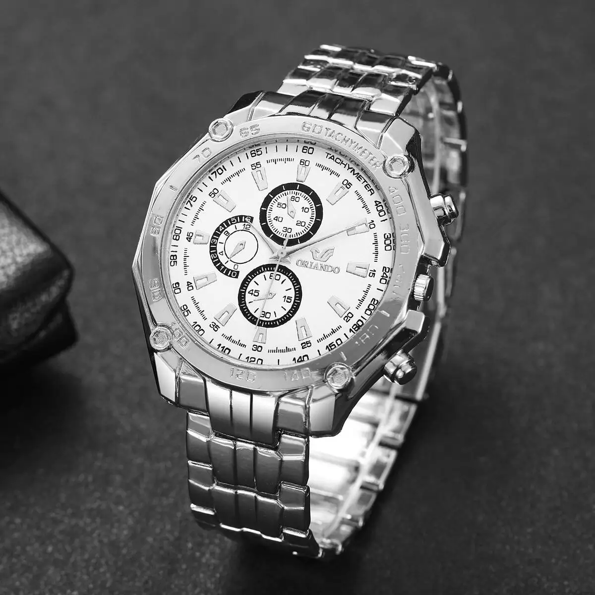 6 قطعة/المجموعة أزياء الطلب الكبير ساعات رجالية فاخرة الأعمال كوارتز ساعة معصم للرجل ساعة Reloj Hombre (بدون صندوق)