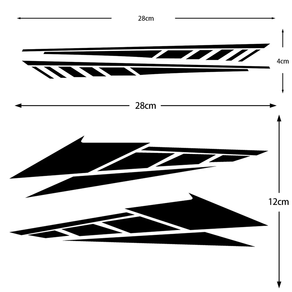 DIY Universal Motorcycle Front Fender Body Reflective Stickers Moto Scooter Body Vinyl Decal Accessories For YAMAHA For Honda image 6