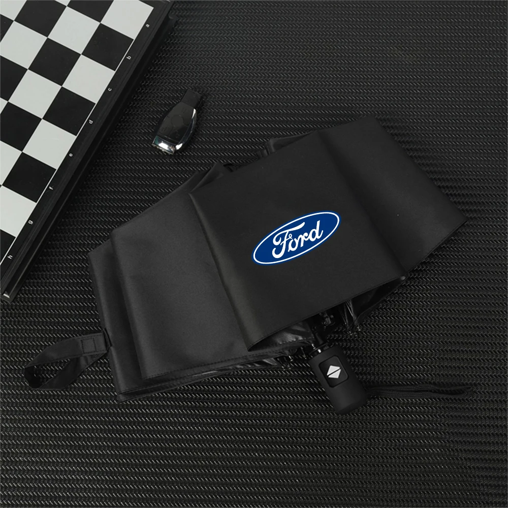 Image of Für Ford Focus MK4 Mustang ST Fiesta MK7 Ranger Smax Auto-Styling Automatischer Regenschirm UV-Schutz Sonnenschirm Zubehör