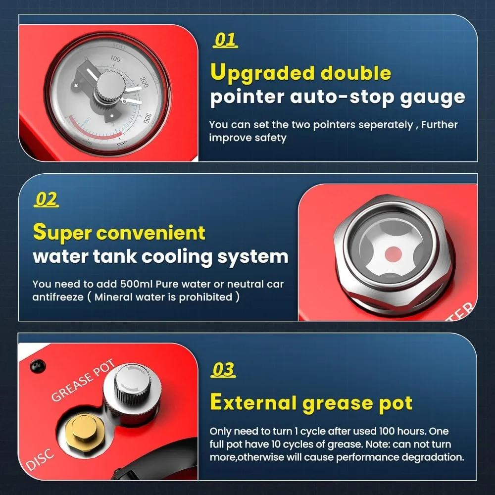 Compressore d\'aria portatile PCP CS4, motore potente da 350W, Max 5800Psi/40Mpa, raffreddamento ad acqua e ventola, 5 ore di lavoro continuo