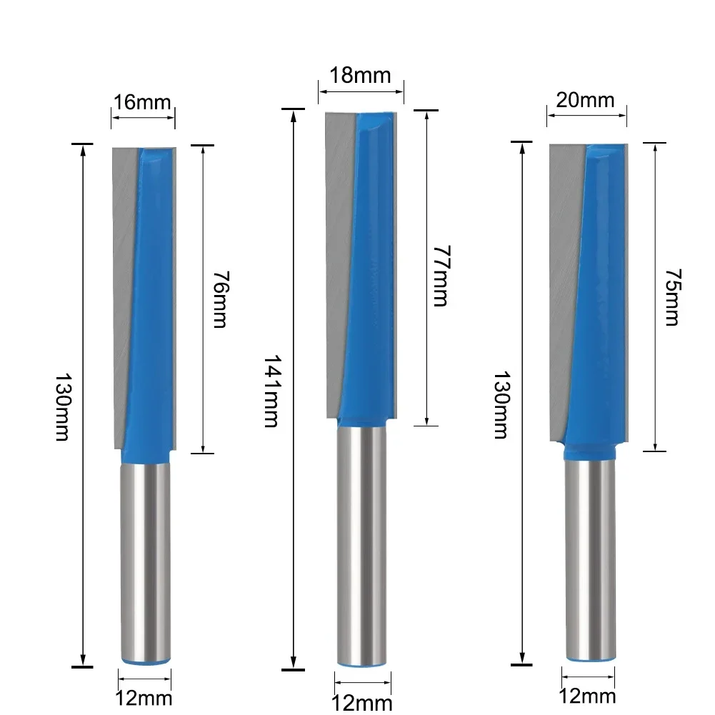 1 قطعة 12 مللي متر 12.7 مللي متر عرقوب تطول تنظيف أسفل ثقب المفتاح راوتر بت قطر 16,18,20 مللي متر آلة الحفر النجارة