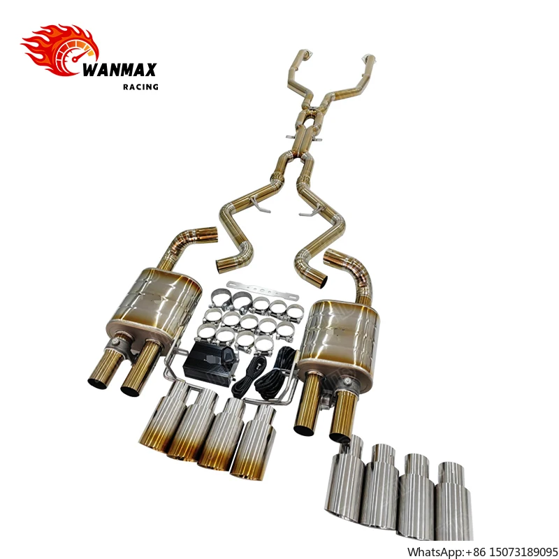 

Выхлопная система Catback из титанового сплава для BMW M3 E90 E92 E93 2008-2013 годов с равнодлинными трубами и X-образным патрубком