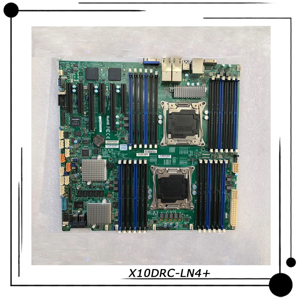 

X10DRC-LN4 + для серверной материнской платы E.E.ATX LGA 2011, Intel C612 Xeon E5-2600 v3/v4, семейства DDR4 PCI-E 3,0, полностью протестирована