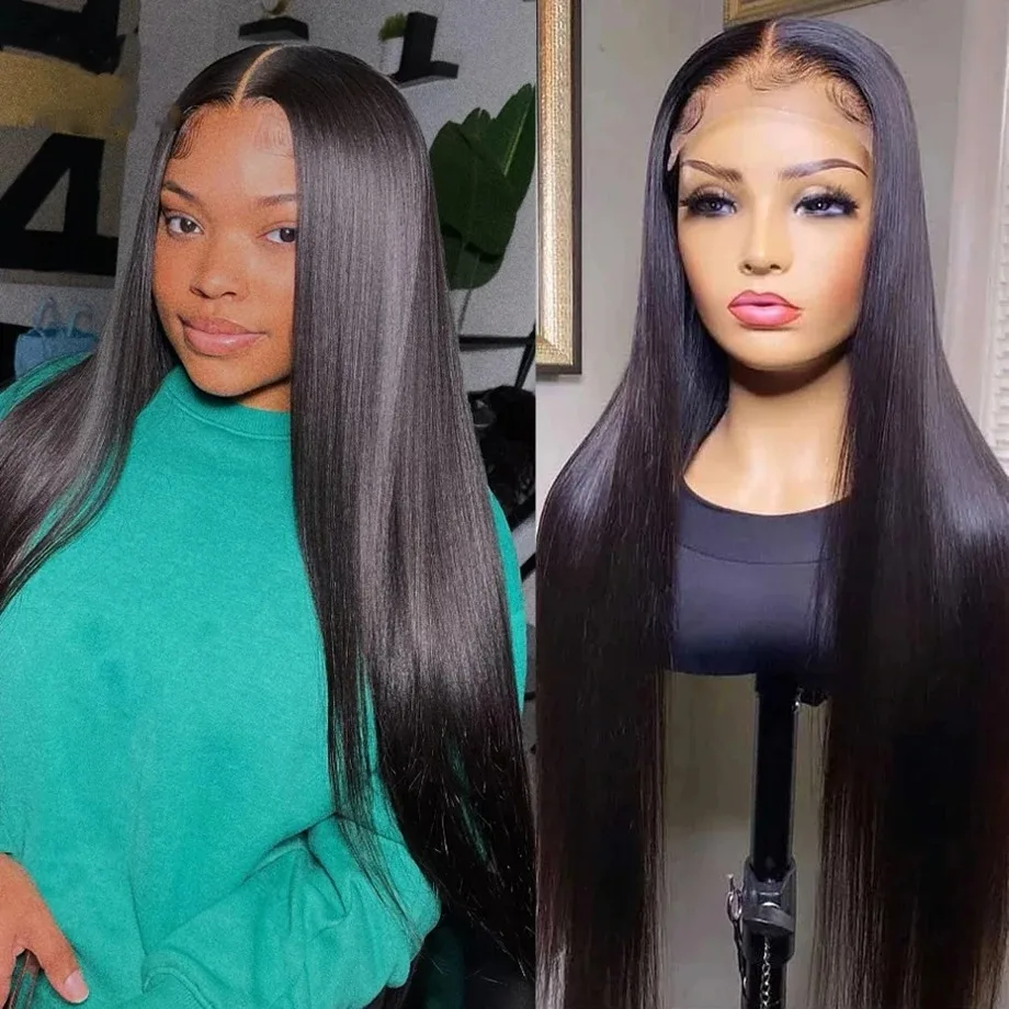 

250% 30 42 Inch Straight Lace Frontal Wig 13x6 HD Lace Frontal Wigs Human Hair 13x4 Bone Straight Lace Frontal Wig For Women