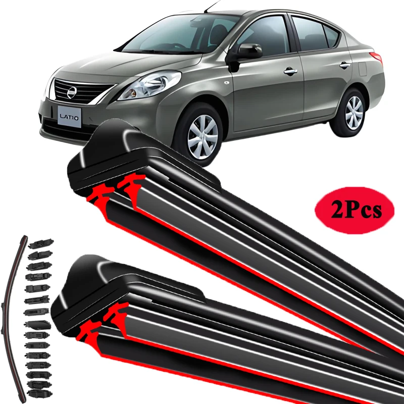 

For Nissan Latio C11 C12 2004-2019 Car Windshield Wiper Blade Front Windscreen Brushes Washer Accessories Window Cleaning Parts