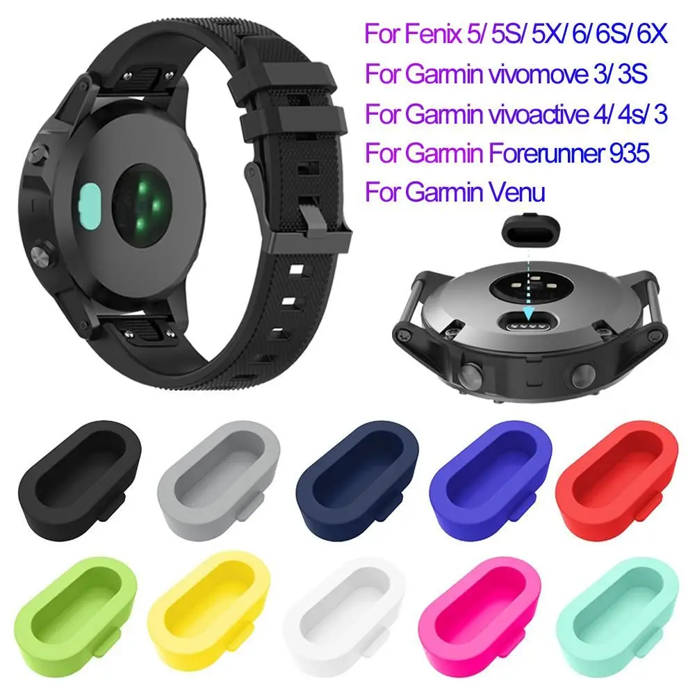 Watch Accessories Dustproof Plug Silicone Cover Case Antidust For Garmin Vivoactive 3 4 4S Fenix 6 6S 6X 5 5X 5S Forerunner 935