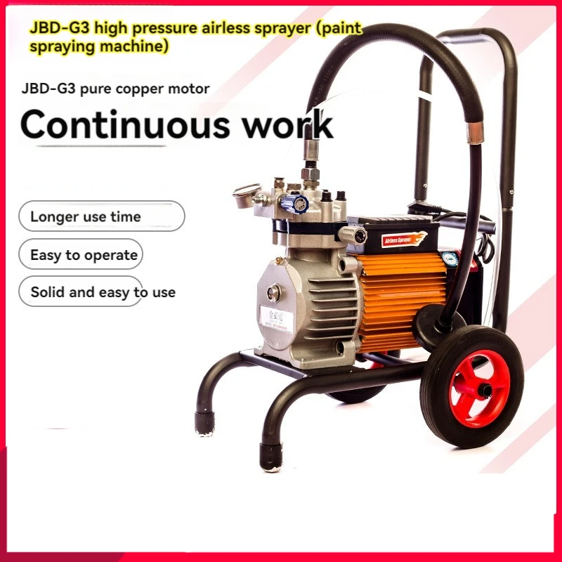 3000W Airless Diaphragm Pump Spray Painting Machine Pray Emulsion Paint High-Power Engineering