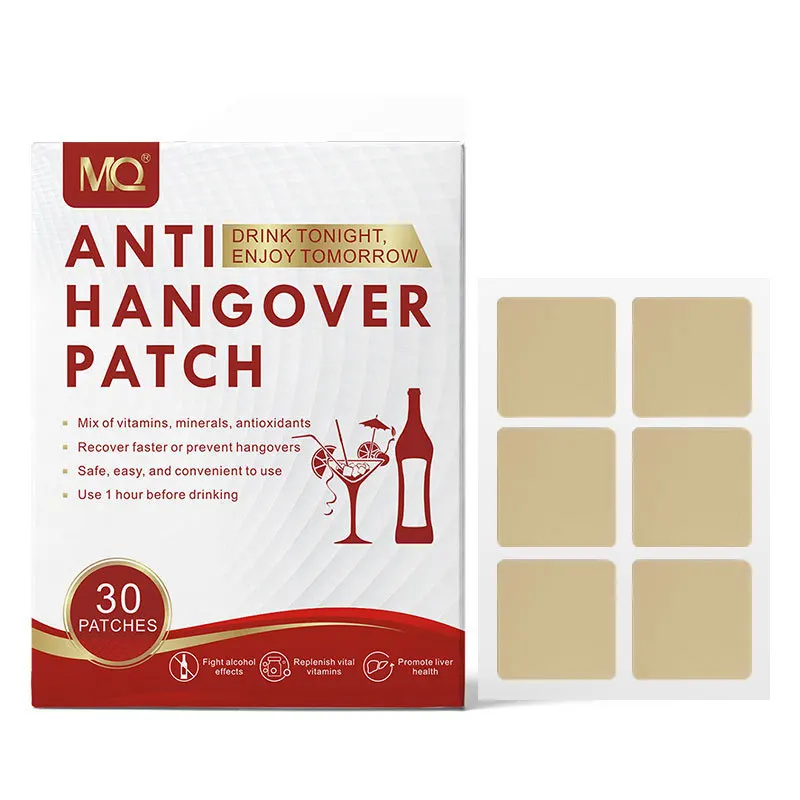 30 PCS Fight Alcohol Effects Patches Before Drinking Use Anti Hangover Natural Replenishing Vitamins Promote Liver Health