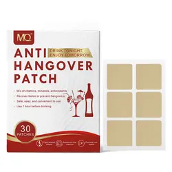 30 PCS Fight Alcohol Effects Patches Before Drinking Use Anti Hangover Natural Replenishing Vitamins Promote Liver Health