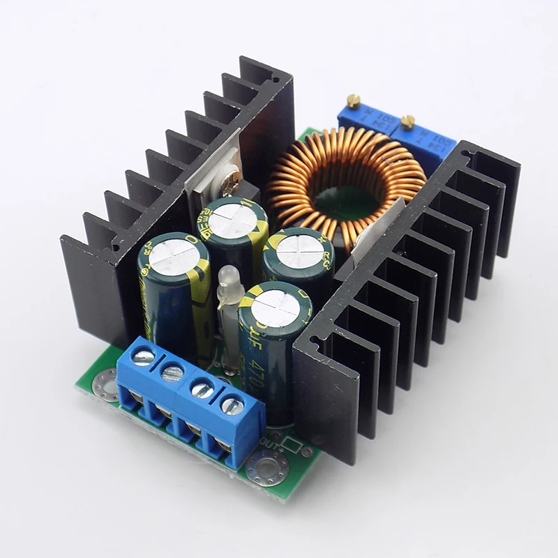 DC-DC Power supply Module LED Indicator CC CV Buck Converter Step-down 7-32V to 0.8-28V 12A 300W Module Board A6