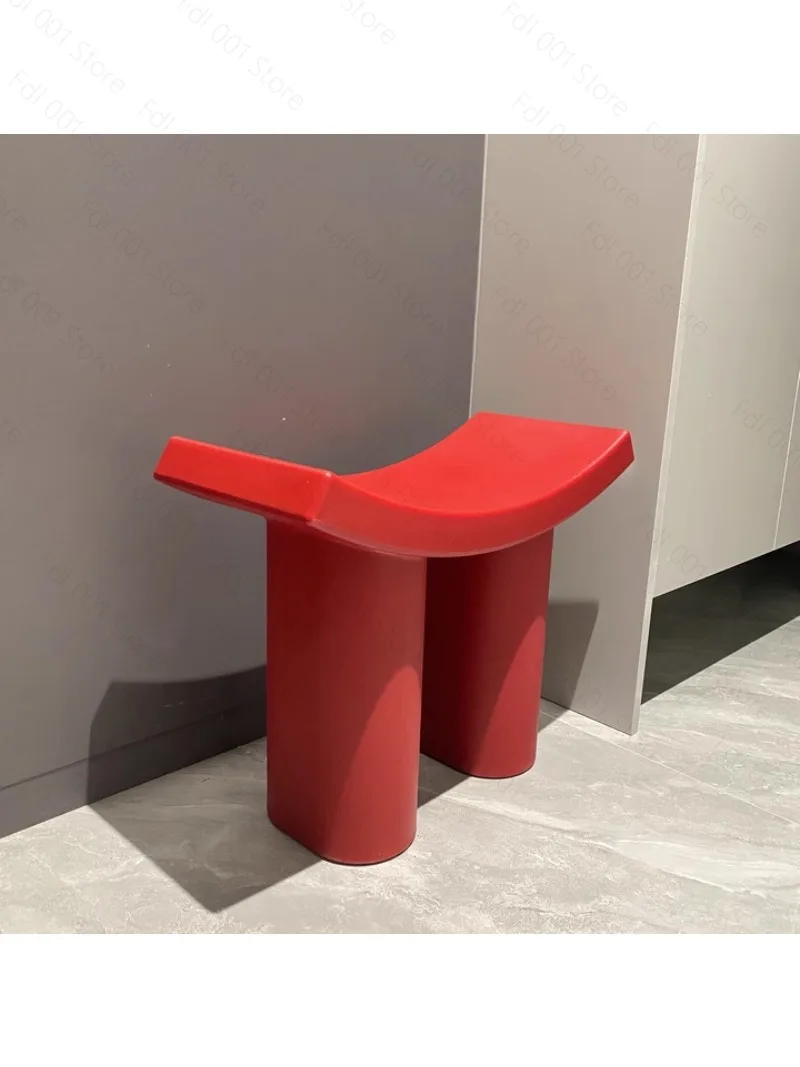Shoe changing stool Home entrance Shoe  Simple plastic one-word Internet celebrity Dumbo