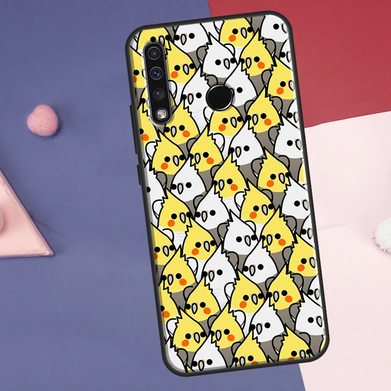 Parrot Birds Cockatiel Case For Huawei P30 P20 P40 P60 Pro Nova 9 5T P Smart Honor Magic 5 Lite X8 X9a 50 70 Cover