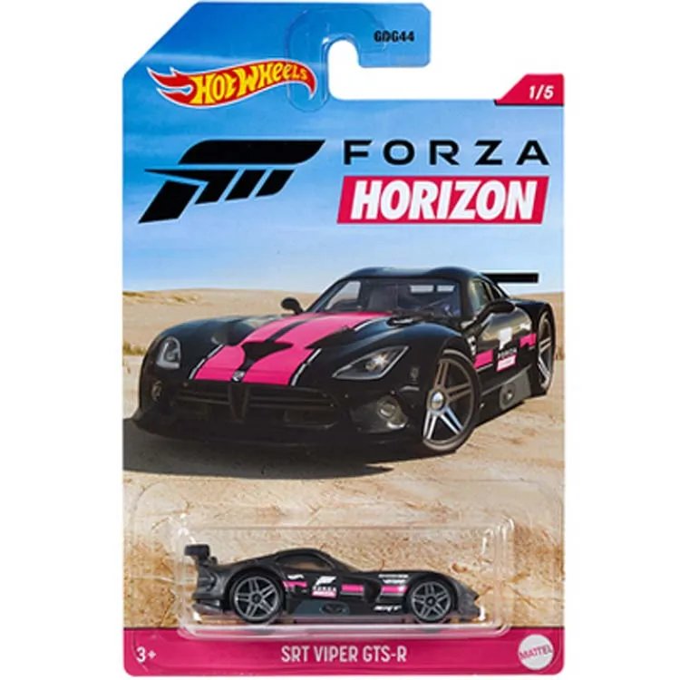 Hot Wheels Forza Horizon Porsche 911 Mercedes Viper Renault GDG44 Diecast Toy Cars - Non-Radio Controlled Model Vehicles