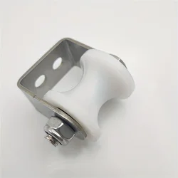 Smooth Glide Nylon U-Groove Wheel Roller with Stainless Steel Bracket  Sliding Gate Industrial Machines