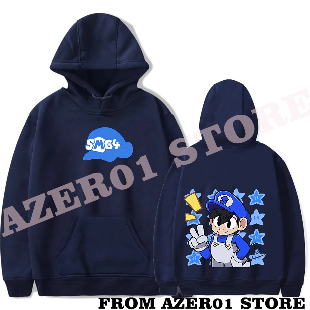 SMG4 Merch hoodie pria/wanita, baju Sweatshirt Logo lengan panjang pakaian jalanan manis bertudung Musim Dingin