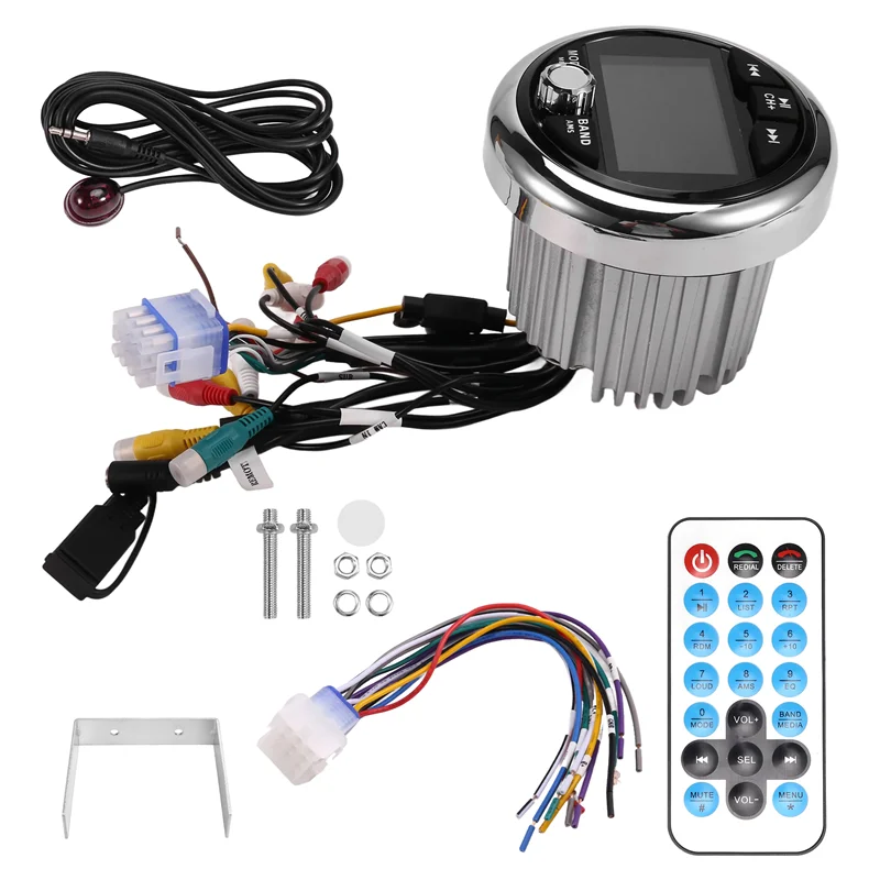 

Boat Radio MP5 Marine Stereo Source Media Player AM FM RDS Receiver Video Play Bluetooth For ATV UTV SPA RZR