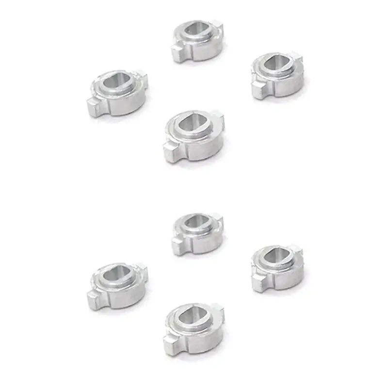 ABXE-8Pcs Metal Bond Changeover Adapter For Mosquito RC Car ZERO-Z Kyosho MINI-Z MR-03 Wheel Hub Change To AWD,Silver