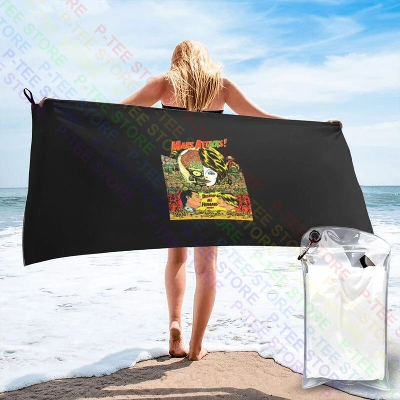 Mars Attack V17,Movie Poster Quick dry Towel Surf Comfortable Sports Towel