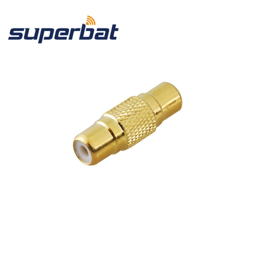 Superbat RCA Jack para Adaptador Reto Feminino, Conector RF