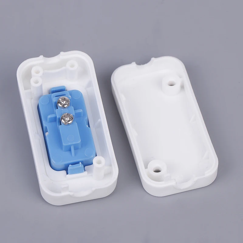 1/5PCS Small Rocker Button Wiring Switch White Hand Pinch Bedside Small Appliance Push Button Boat Shape Switch
