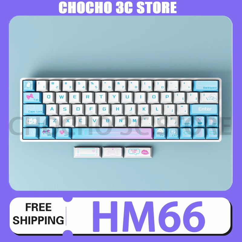 

Hm66 Sikakeyb Keyboard Wired Magnetic Axis E-Sports Game Keyboard Custom Rgb Pbt Keyboard For Win Desktop Computer Gamer Gifts