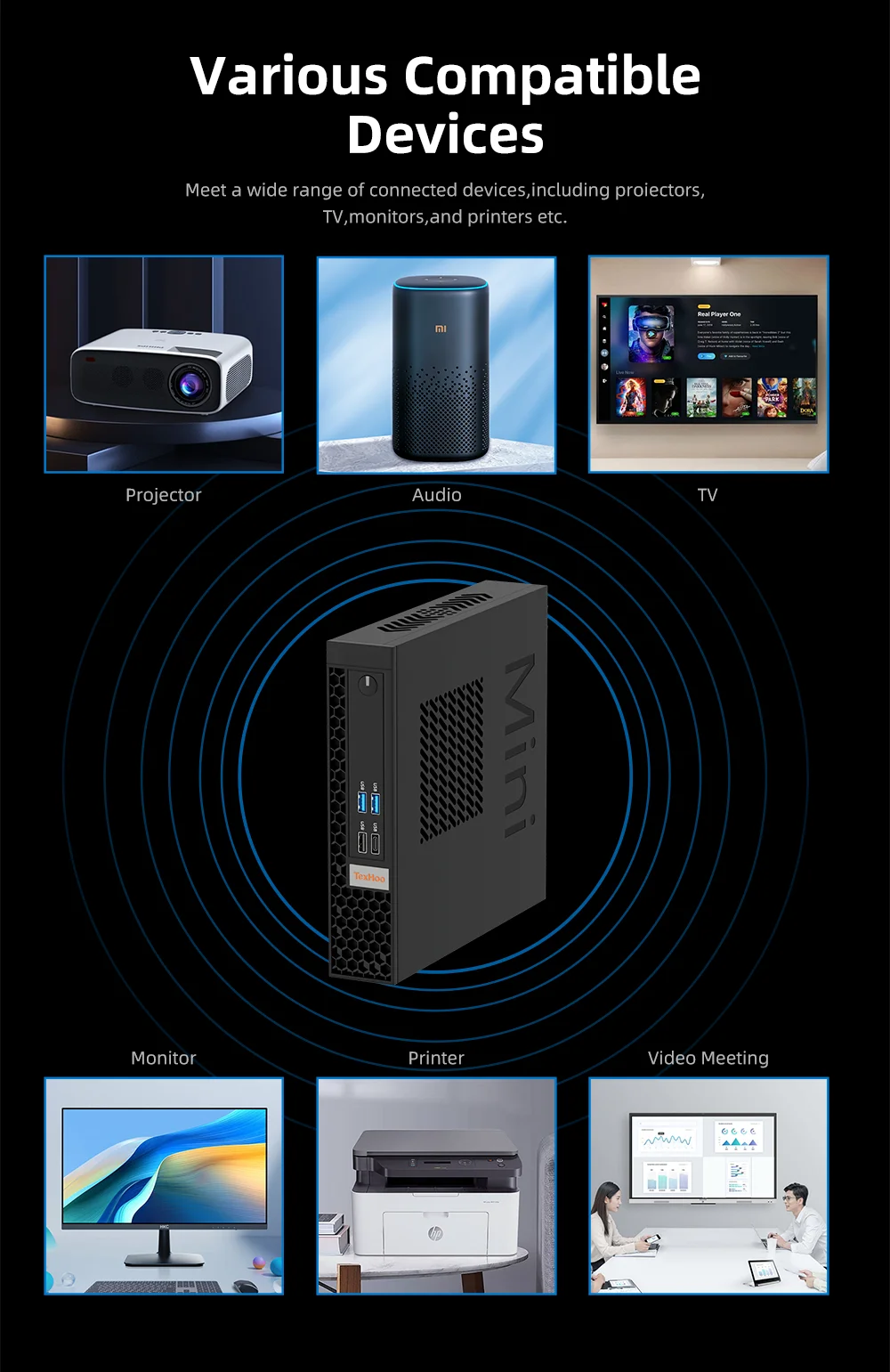 تيكسهو-كمبيوتر ألعاب مكتبي ، إنتل كور i7 ، i5 ، i3 ، ثنائي النطاق ، WiFi5 ، BT4.2 ، 8 جيجابايت ، GB ، 2-Core ، 4-Thread