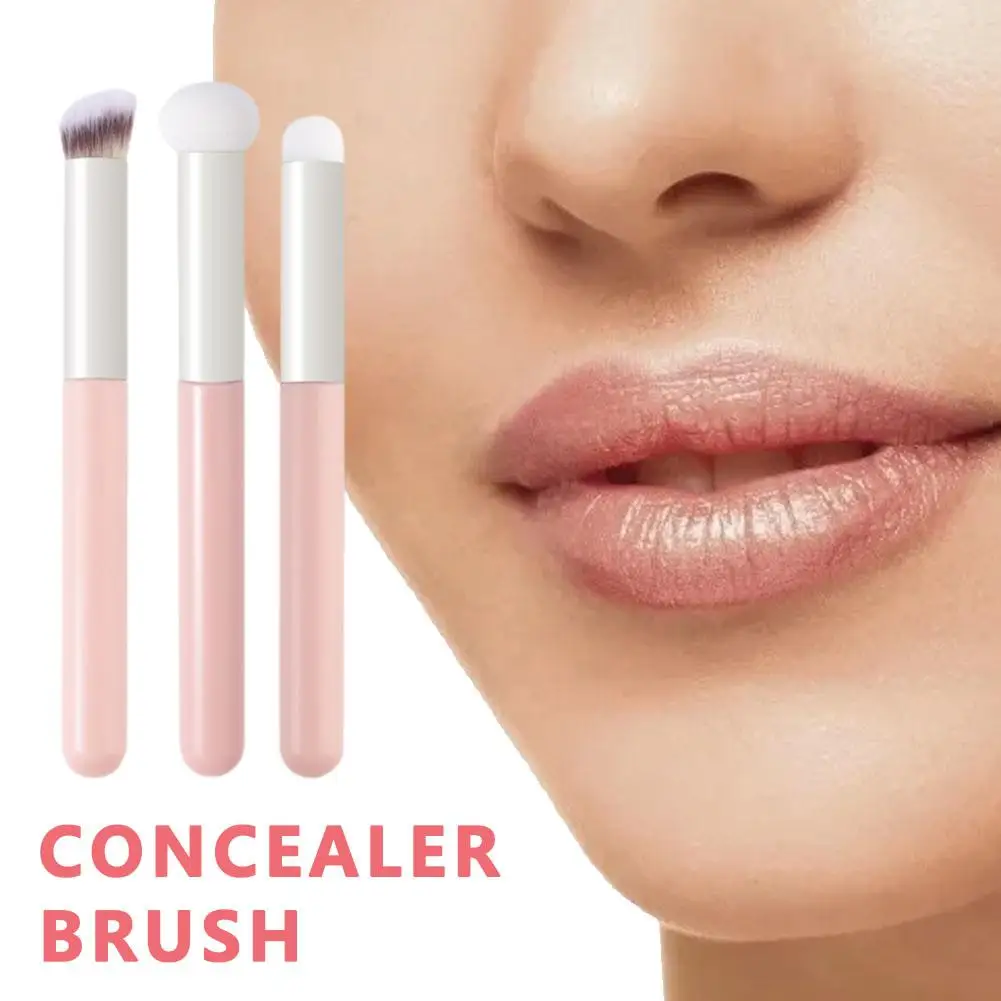 Foundation Concealer Brush, Premium Contour Blusher Brushes, Under Eye Dense Face Makeup Brush voor het mengen van Concealer Brush D0M5