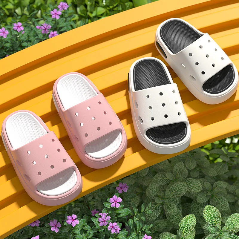 

EVA summer children's slippers, home slippers for boys and girls, non slip indoor cool slippers, one line outdoor wear, cute