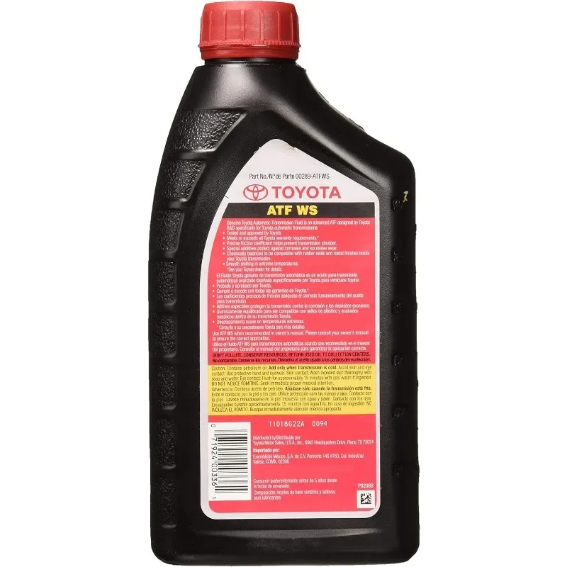 Best seller Toyota 00289-ATFWS Automatic Transmission Fluid, 192 Ounces, 6 Pack