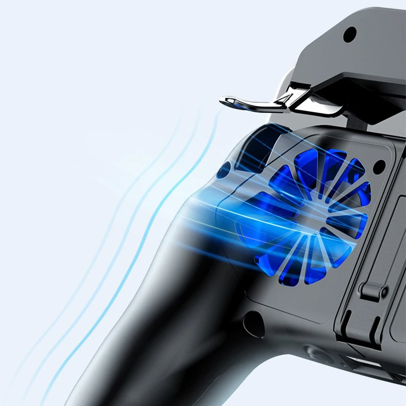 H10 Gaming Accessories Handheld Grip Game Controller Joystick Gamepad for Pubg Trigger Dual Cooling Fan Game Cooler For Phone