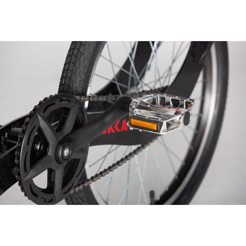 Alloy Frame Foldable Half Bike With Front 20 Inch Wheel Equipped With Rim Brake for Entertainment Fun Bike