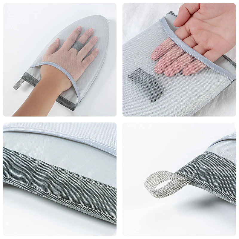 لوح كي محمول من القماش قفازات صغيرة مضادة للحرق مضادة للكي صينية كي منزلية معزولة محمولة لمتجر الملابس