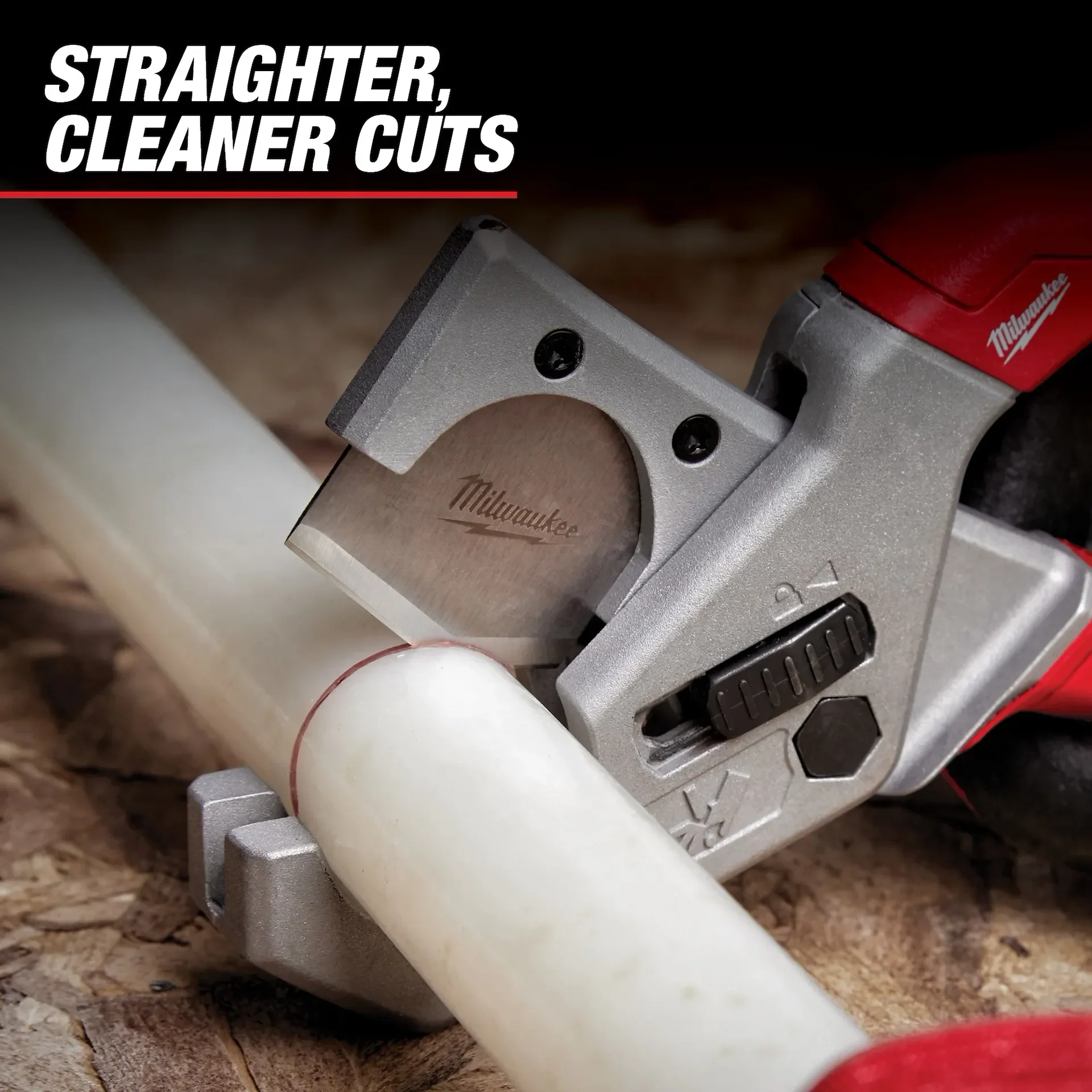 Milwaukee 48-22-4204 Ratchet PVC Pipe Cutter 1" Capacity Burr-Free Clean Cut for PVC CPVC PEX Plumbing Irrigation DIY Repair view 4