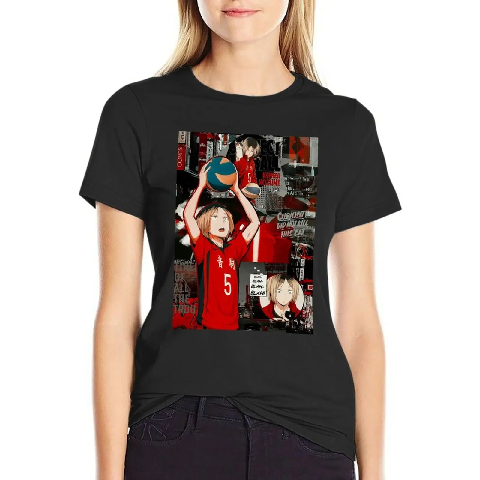 

Kenma Kozume T-Shirt quick-drying animal print shirt for girls sports fans t-shirt dress for Women sexy