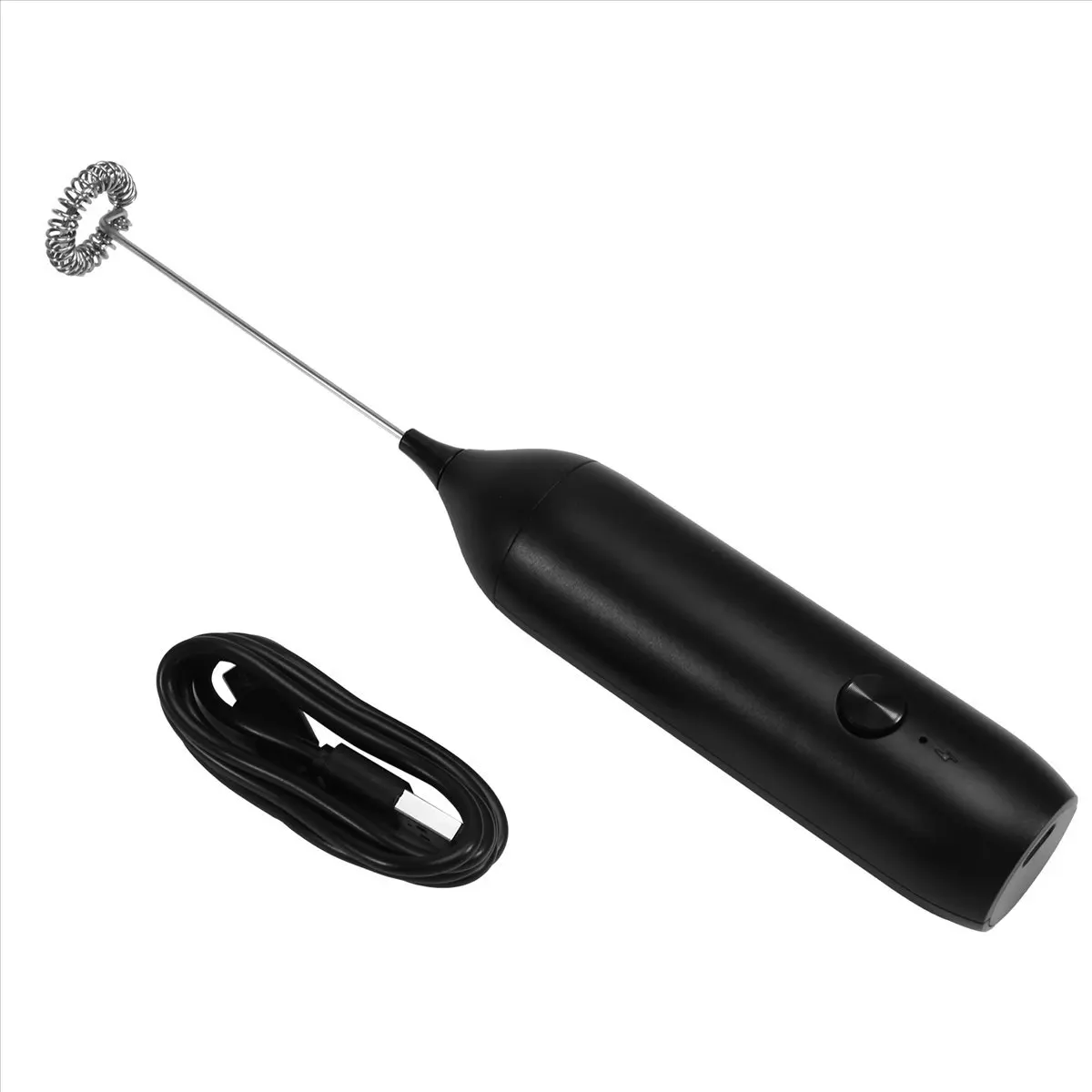 DT34 Handheld Electric Milk Frother USB Rechargeable Mini Foam Maker Drink Mixer Whisk Beater for Coffee Latte Matcha