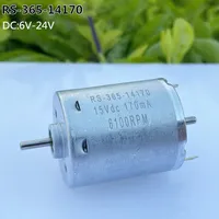 JOHNSON 365 Electric Motor Carbon Brush DC Motor DC 6V 15V 24V 25800RPM High Speed Engine for Heat Gun Hair Drier Drill Tool