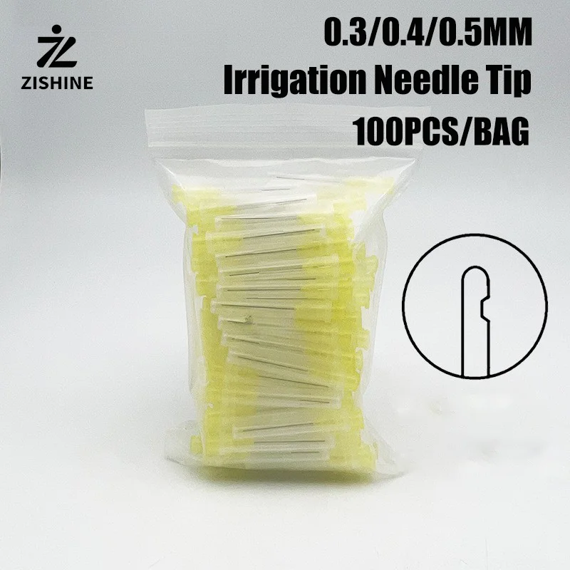Dental Endo Irrigation Needle Tips 0.3/0.4/0.5 Single Side Opening Half-Cut Flush Needle Root Canal Cleaning Dentistry Material