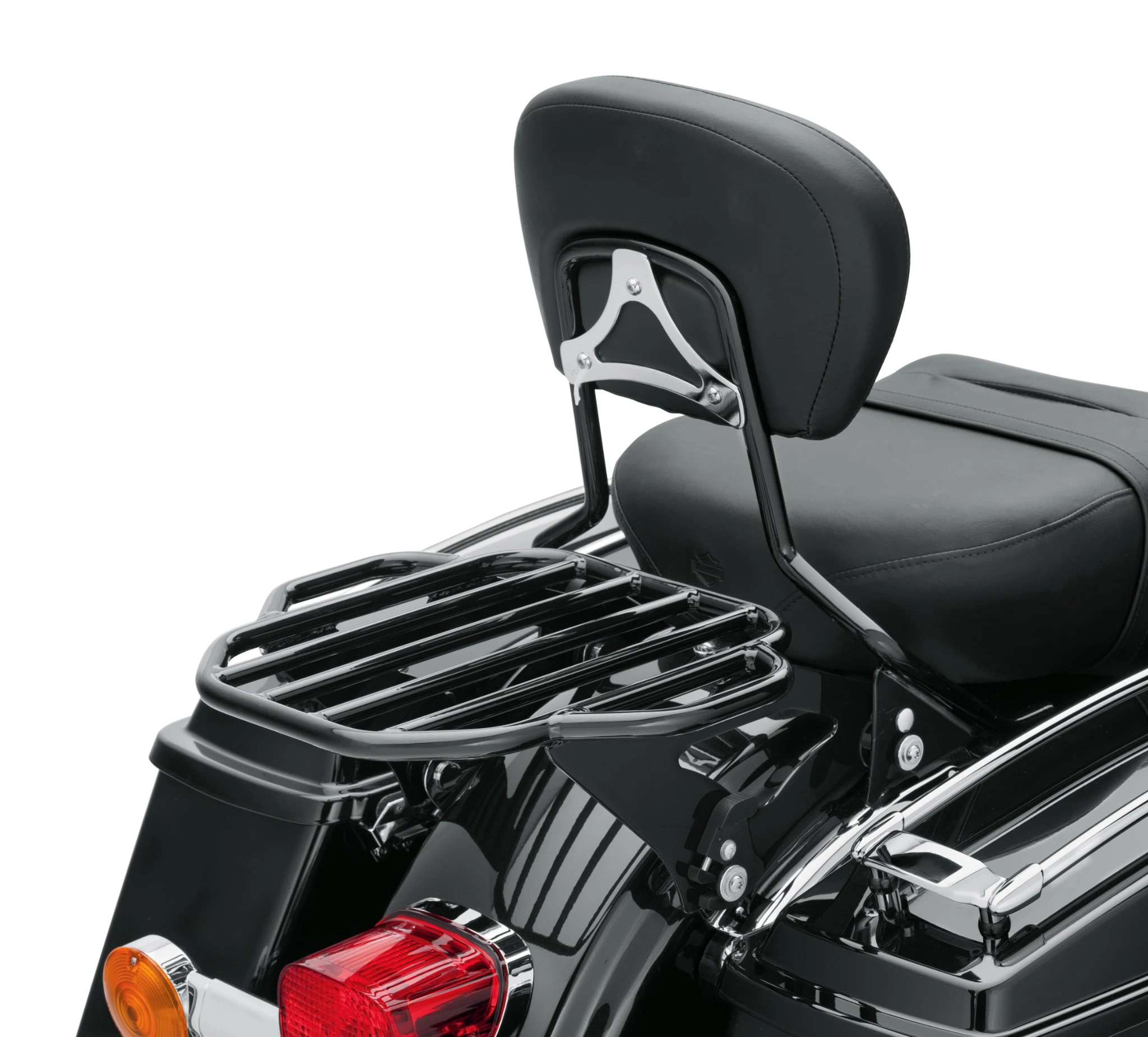 Motorcycle Rear Backrest Passenger Sissy Bar Luggage Rack for Harley 2014 -2026 Road King Special CVO Road Glide Street Glide ST
