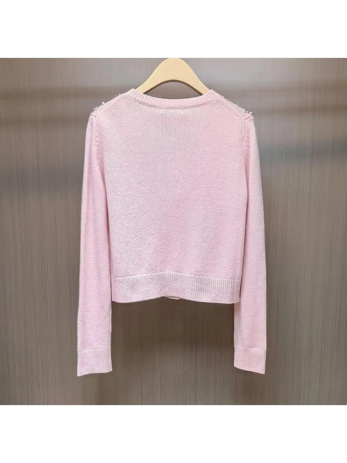 

South Oil 2025 Autumn New Knitted Sweater Cardigan Outerwear Rich Girl Casual Sle Long Sve round Ne Button up Woolen