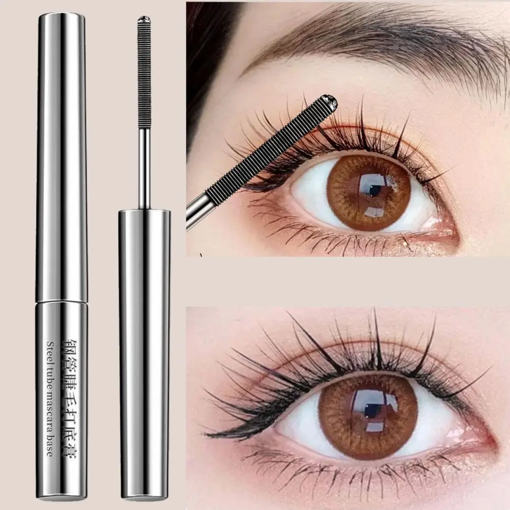 1/2/5 Stuks Dichte Slanke Duurzaam Oog Zwarte Crème Waterdicht Niet Vlekken Stalen Buis Wimper Primer perfecte Make-Up Look Mascara