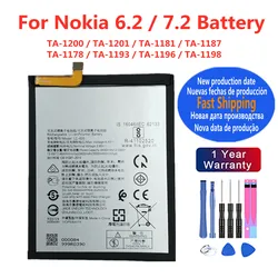 New 3500mAh LC-620 Battery For Nokia 6.2 7.2 TA-1200 TA 1201 1181 1187 1178 1193 1196 1198 LC 620 LC620 Mobile Phone Bateria
