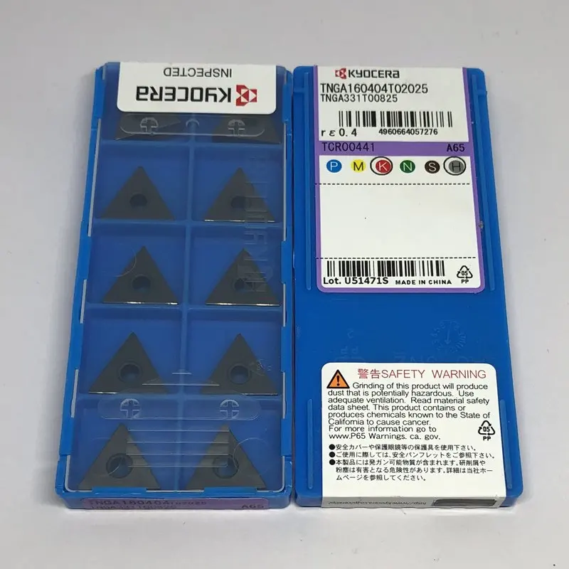Imagem -02 - Carboneto do Cnc Insere Cerâmico 10 Peças pela Caixa Tnga160404 A65 Tnga160404 A66n Tnga160404 A66n Tnga160408 A66n Tnga1604 o