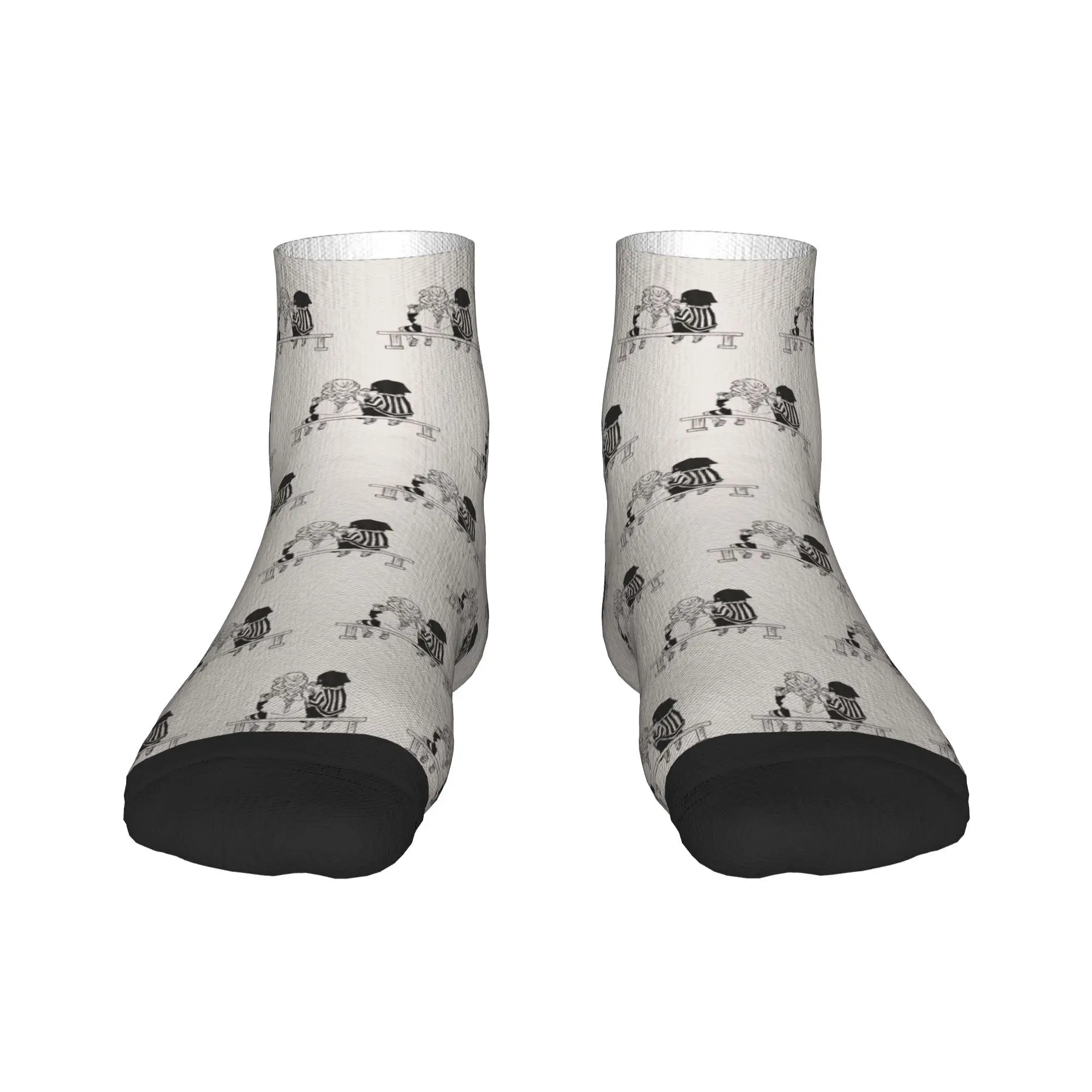 

Mitsuri Kanroji and Iguro Obanai Socks Harajuku High Quality Stockings All Season Socks Accessories for Man's Woman's Christmas